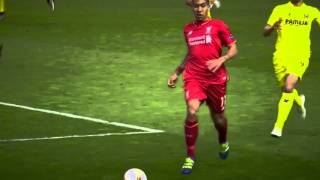 Liverpool v Villareal 30 Firmino Amazing Turn [upl. by Thedric206]