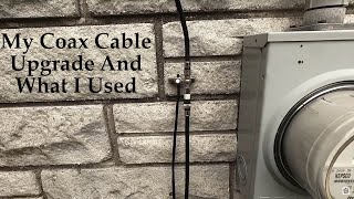 My Coax Cable Upgrade And What I Used For TV and Internet [upl. by Aekim629]