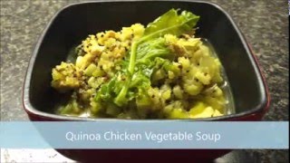 Super Healthy Quinoa Chicken Vegetable Soup  35 Minute Cook Time [upl. by Eceinaj]