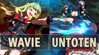 GBVSR🔥Wavie Cagliostro Vs Untoten Yuel🔥 High Level Gameplay [upl. by Notsae]