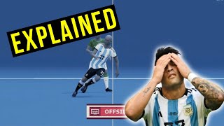 Was Lautaro Martinezs Goal For Argentina OFFSIDE  Explained [upl. by Milman]