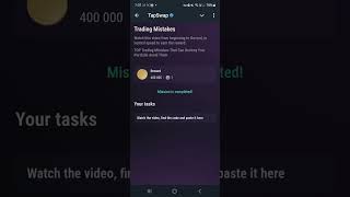 Trading Mistakes  TapSwap Video Code [upl. by Ursulina]