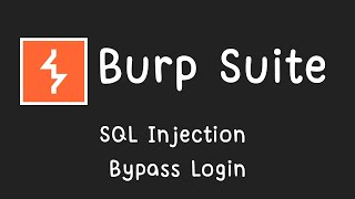 สอนใช้งาน Burp Suite SQL Injection  Bypass Login [upl. by Enilorak]