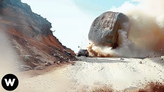 Best Of Shocking Catastrophic Rockfalls Failures Caught On Camera You Wouldnt Believe if Not Filmed [upl. by Annawoj]