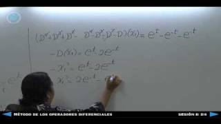 Método de los Operadores Diferenciales  Sesión 8 24 [upl. by Annaili]