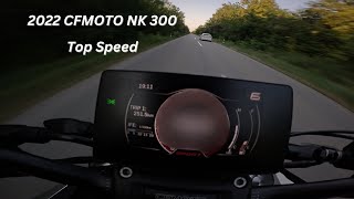 2022 CFMOTO NK 300 Top Speed [upl. by Lose]