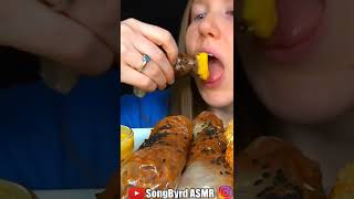 ASMR SPICY NOODLE WRAPS MUKBANG No Talking EATING SOUNDS 😋 shorts [upl. by Cohby]