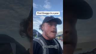 First Greggs In A Year food [upl. by Onimixam]