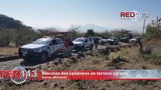 Encuentran dos ejecutados al fondo de una barranca en Zamora [upl. by Einohtna444]