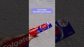 Colgate visible white Purple toothpaste RashmikaMandanna colgatevisiblewhite ColgateIndia [upl. by Mamoun]