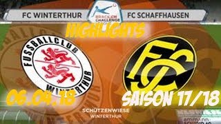 Highlights Fc Winterthur vs Fc Schaffhausen 060418 [upl. by Nylcoj788]