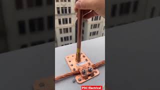 Lightning arrestor installation amp earthing [upl. by Assirol]