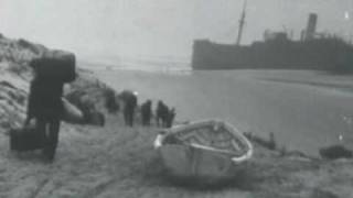 Stoomschip gestrand bij Terschelling 1929 [upl. by Alauqahs]