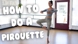 How To Do A Pirouette For Beginners I trainwithkendall [upl. by Nedia]