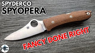 Spyderco Spyopera Folding Knife  Overview and Review [upl. by Lorusso]