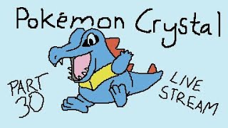 Pokémon Crystal Game Boy Color Pretty Good Live Stream Part 30 [upl. by Ahsinek]