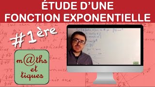 Etudier une fonction avec exponentielle  Première [upl. by Akeryt]