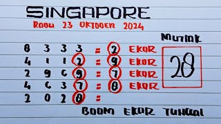 PREDIKSI SGP RABU 23 OKTOBER 2024  BOCORAN TOGEL SGP HARI INI  RUMUS EKOR SGP [upl. by Ensoll14]