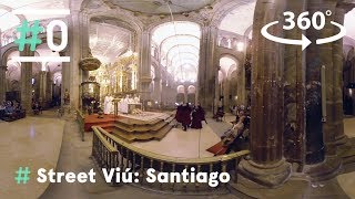 Streetviú El botafumeiro de la Catedral en 360º Santiago  0 [upl. by Lael204]