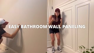 Easy Bathroom Wall Paneling [upl. by Magna584]