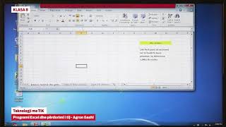 e Mesimi  8822 Klasa 8 Teknologji me TIK  Programi excel dhe përdorimi i tij [upl. by Amat]