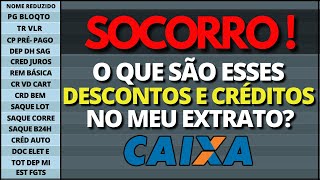 Extrato Caixa –Entenda o que foi Desconto da Sua Conta Crédito que entrou na Conta Extrato Caixa [upl. by Garretson984]