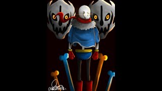 Disbelief Papyrus fight 13 phases UNITALE CYF [upl. by Akeret761]