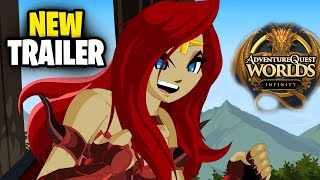 AQW Infinity Trailer New Darkcaster AQWorlds Mobile News [upl. by Ekle]