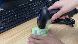 EVBJ08ZJ 1D Bluetooth barcode scanner Instructions for use [upl. by Atener178]