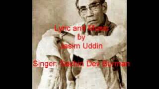 Nishithe Jaio Fulobone MUSIC amp LYRIC JASIM UDDIN Singer Sachin Dev Burman wwwjasimuddinorg [upl. by Eidnac461]