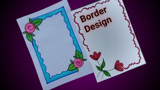 Project Work Design  Assignment Front Page Design  Border Design Tutorial [upl. by Reve]