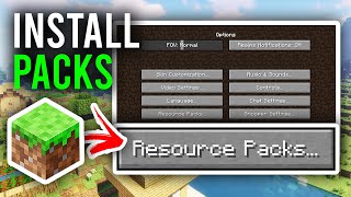 How To Install Texture Packs For Minecraft Java  Full Guide [upl. by Nella34]