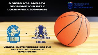 Il Gigante Inverigo vs Pallacanestro Cabiate [upl. by Enrahs]