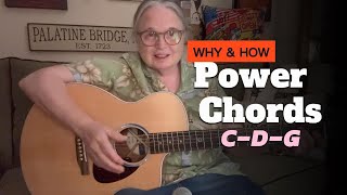 WHY amp HOW Power CHORDS  Guitar Players Want To Know  Learn CDG guitar [upl. by Ainecey696]