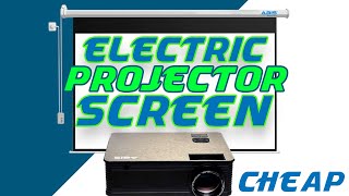 ABIS Electric Projector Screen  Affordable Budget Projector Screen [upl. by Spragens]