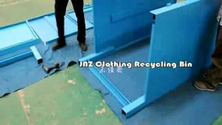 1 Assembling the base frame clothing drop boxesclothing donation bins [upl. by Ymer]