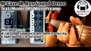 MVave IR Box  Mooer 005 Sound Demo  MVave IR Cab Loader Equalizer and DI Box in one pedal [upl. by Idleman921]