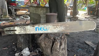 Knife Making  Work Hard  The Smart Blacksmith Makes A SHARPEST BILLHOOK From A Rusty CHAINSAW [upl. by Edith]