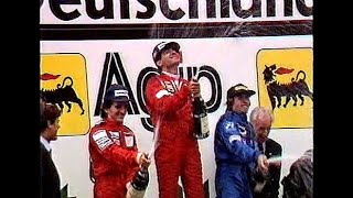 Formel 1 Nürburgring 1985 TVZusammenschnitt ORF Heinz Prüller  ZDF Karl Senne Michele Alboreto [upl. by Airegin589]