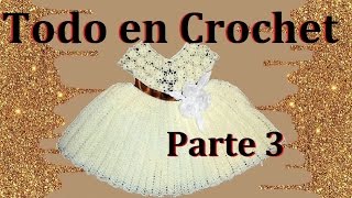 Vestido de flores a crochet parte 3 de 4 [upl. by Idas]