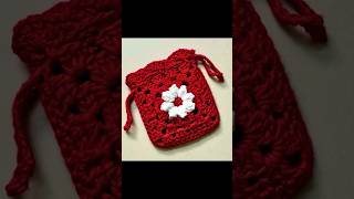 Crochet Potli bag  Easy Crochet drawstring bag crochet shorts youtubeshorts [upl. by Stone]