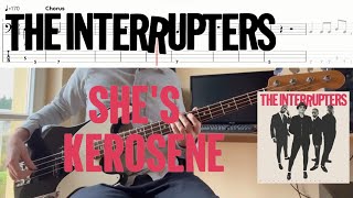 The Interrupters  Shes Kerosene Bass Cover amp Tabs [upl. by Myrvyn]