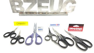 Scissors for crafts and RC hobby decals and lexan plastic bodies SILKY CANARY TAMIYA TRAXXAS [upl. by Lani]