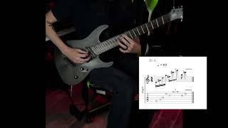 Guitar Lick 2  D Octatonic [upl. by Assyli381]