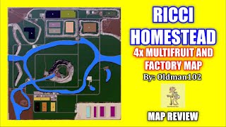 Ricci Homestead 4x Multifruit amp Factory Map Review Farming Simulator 19 [upl. by Wharton]