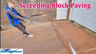 How to screedset screed rails amp levels for BLOCK PAVING [upl. by Gregg]