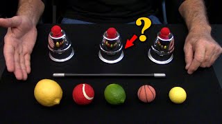 Cups and Balls  Easy Magic Trick cupsandballs easymagictrick cupsandballstutorial [upl. by Aiuqal]