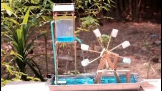 DIY Water Wheel Generator How to Make Free Energy from Water at Home [upl. by Dnomyad535]