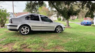 2001 VW Jetta GLX VR6 STRAIGHT PIPED COLD START and light revs [upl. by Corbie]