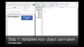 15 VBA voor Excel  Een inhoudsopgave maken [upl. by Anide]